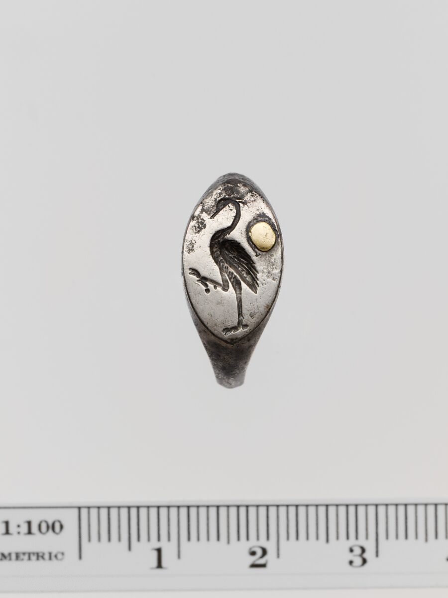 Silver ring, Silver, Greek 