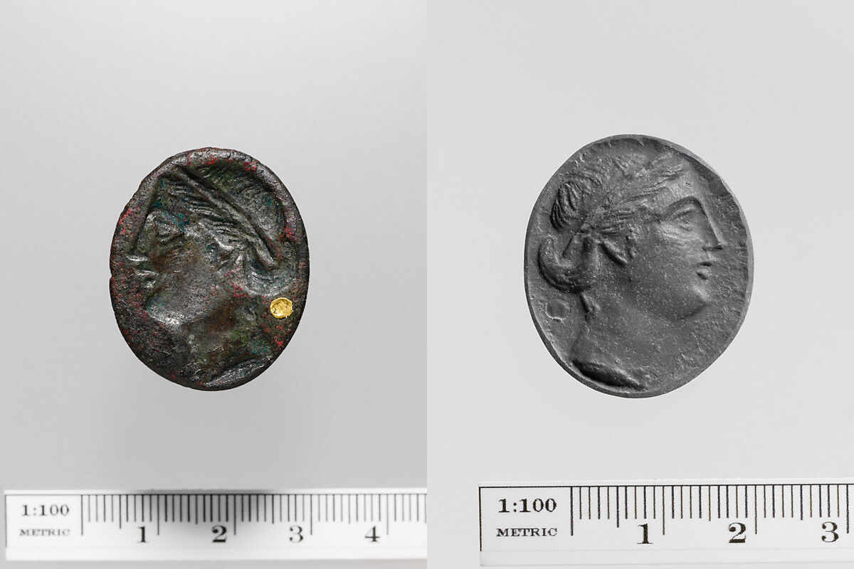 Bronze ring, Bronze, gold, Greek