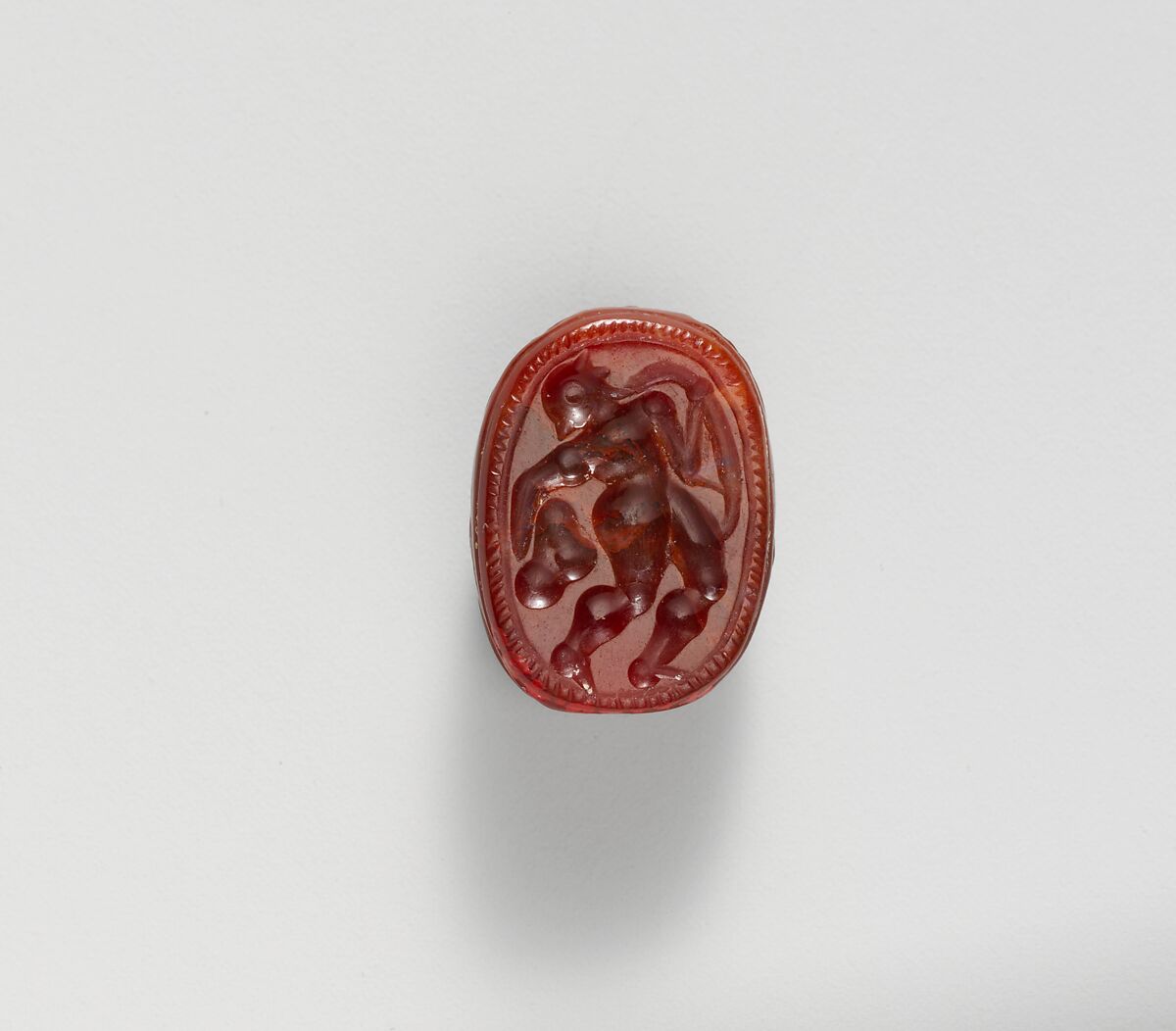 Carnelian scarab, Carnelian, Etruscan 