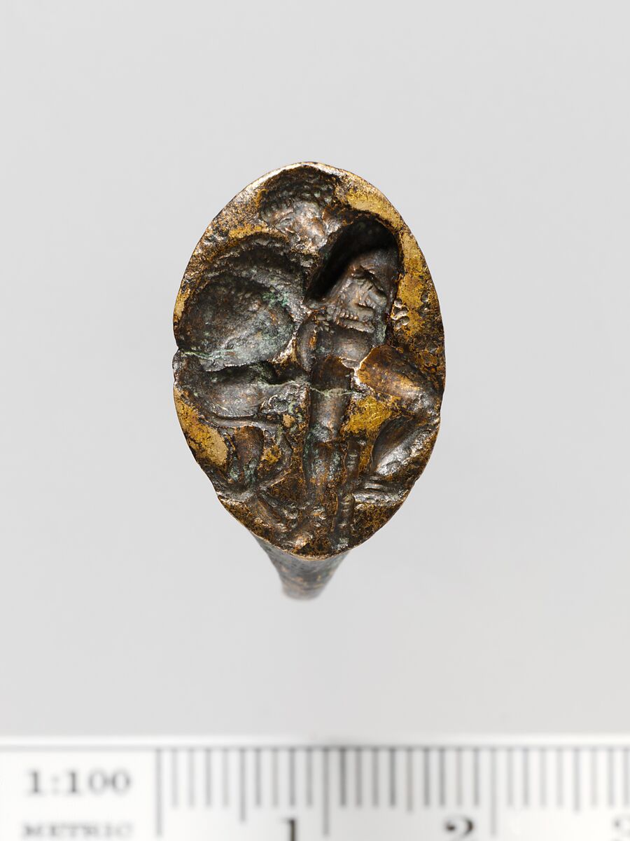 Gilt bronze ring, Bronze, Greek 