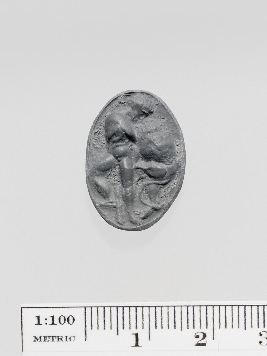 Gilt bronze ring, Bronze, Greek