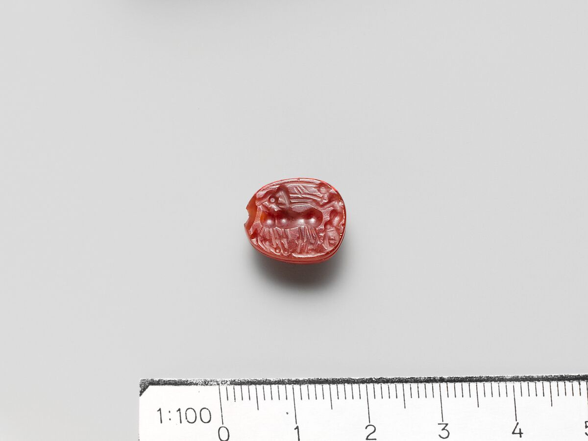 Carnelian scarab, Carnelian, Etruscan 