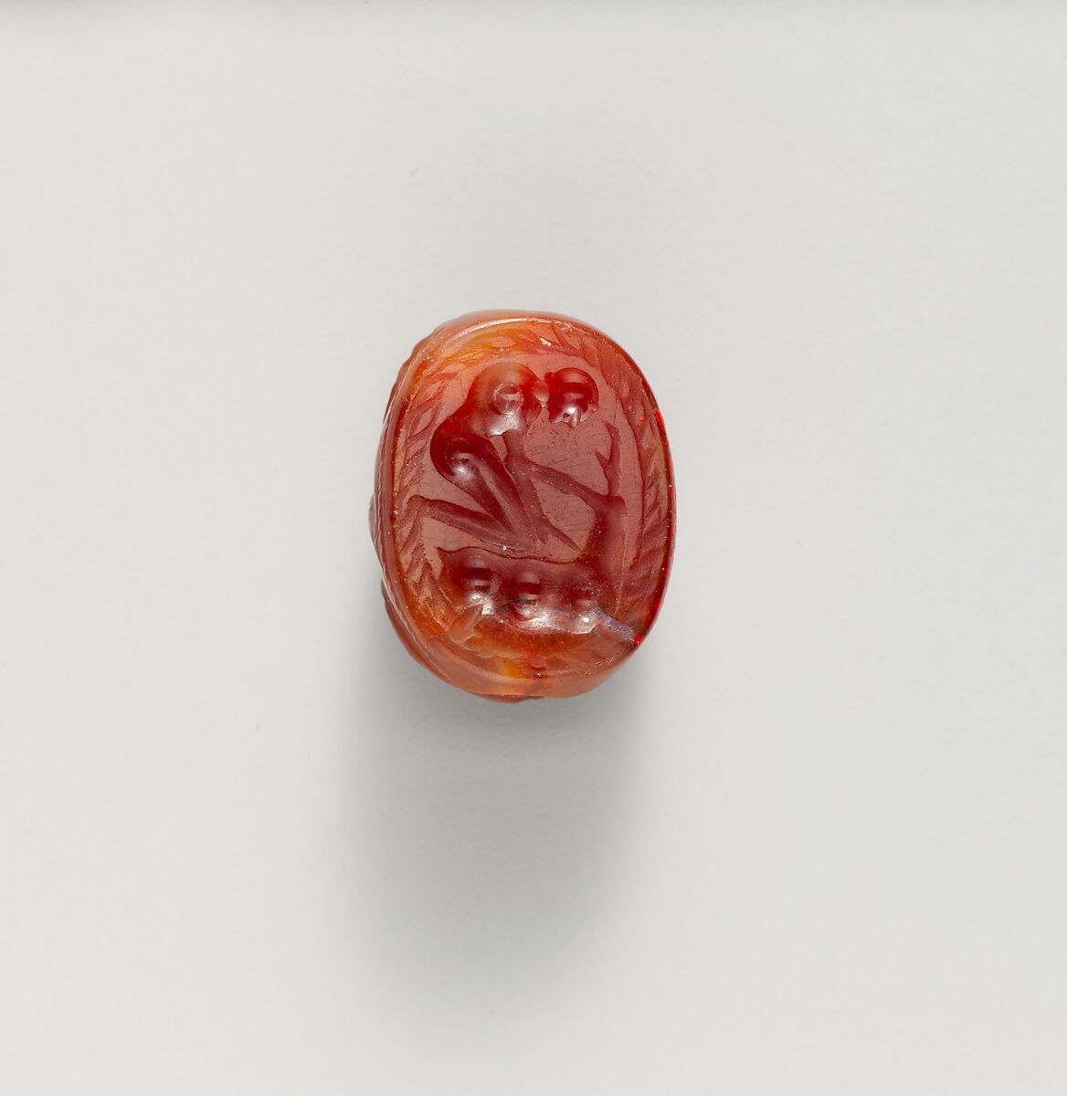 Carnelian scarab, Carnelian, Etruscan 