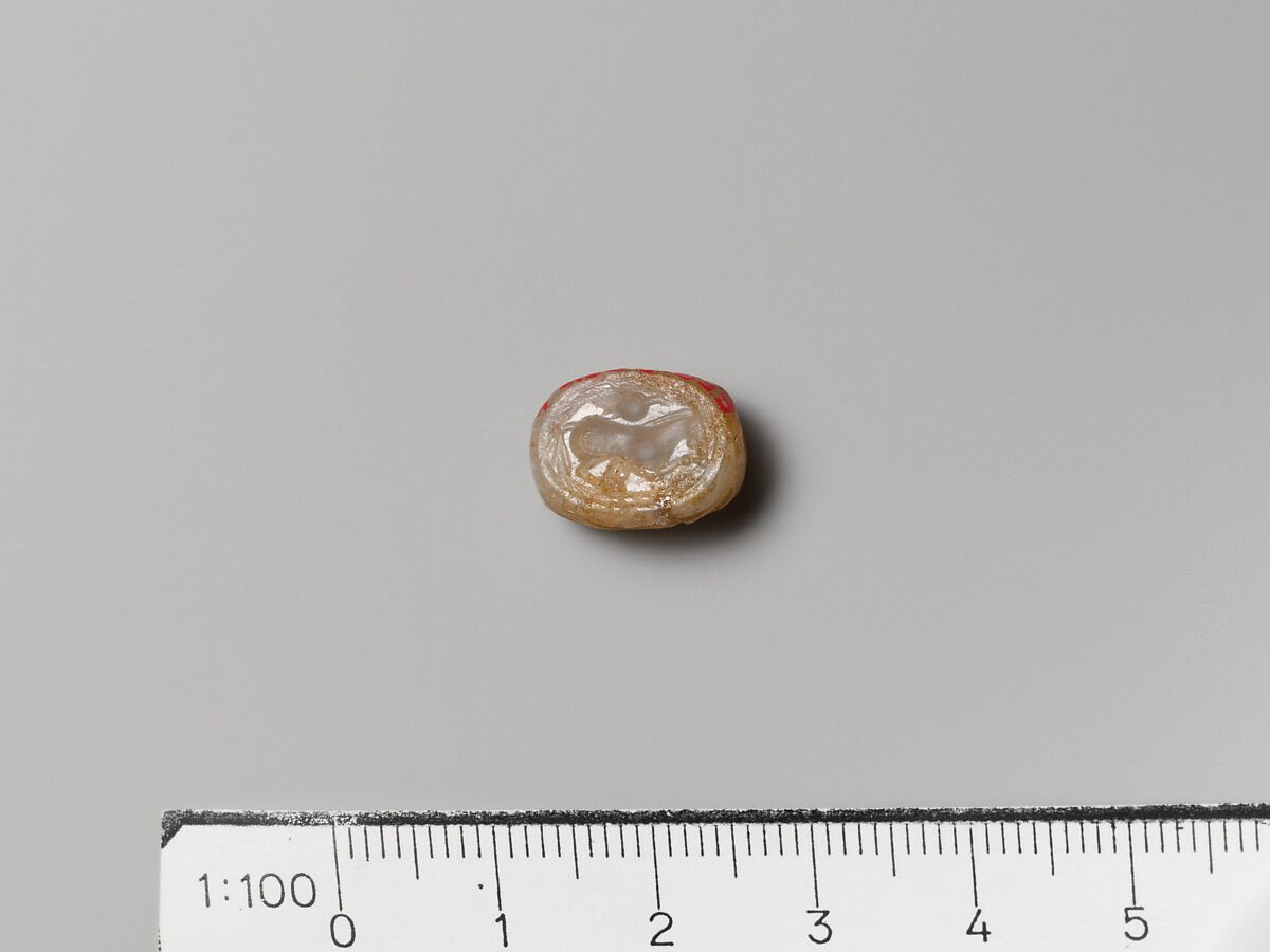 Chalcedony scarab, Chalcedony, Etruscan 