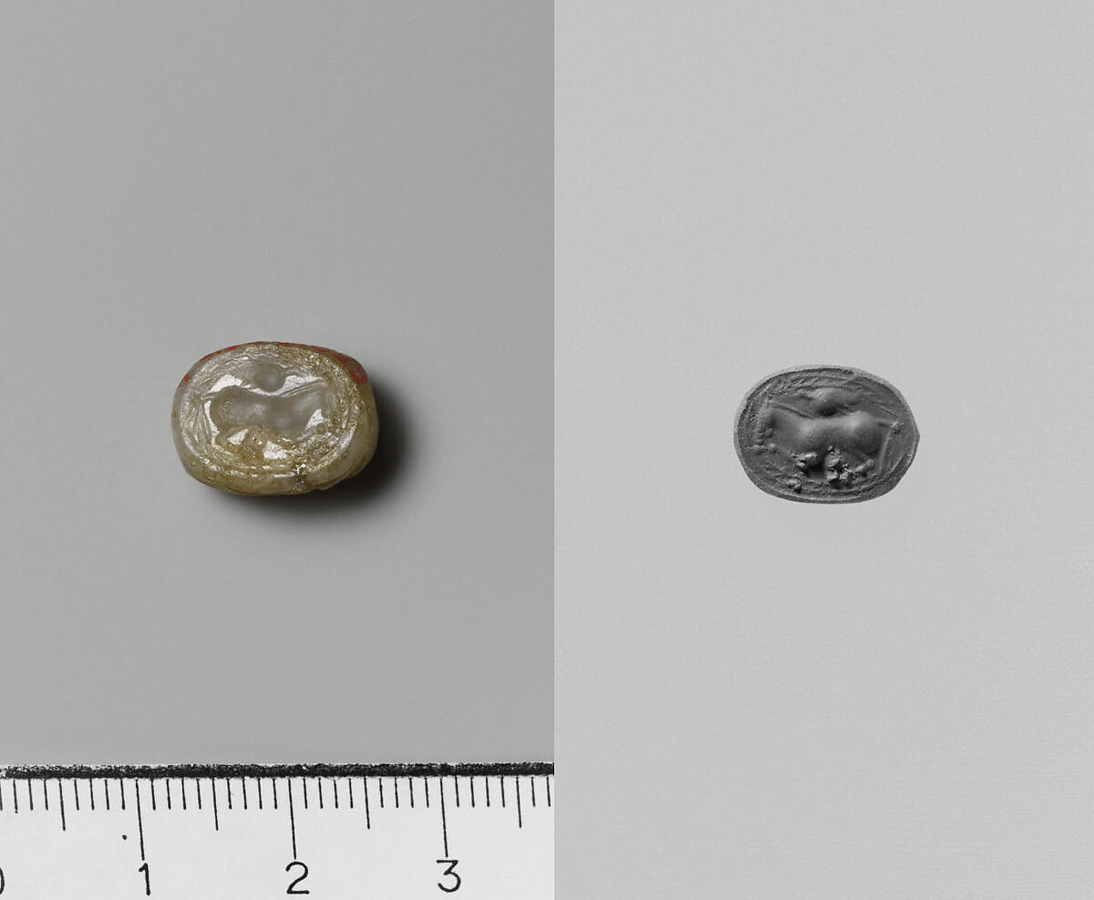 Chalcedony scarab, Chalcedony, Etruscan