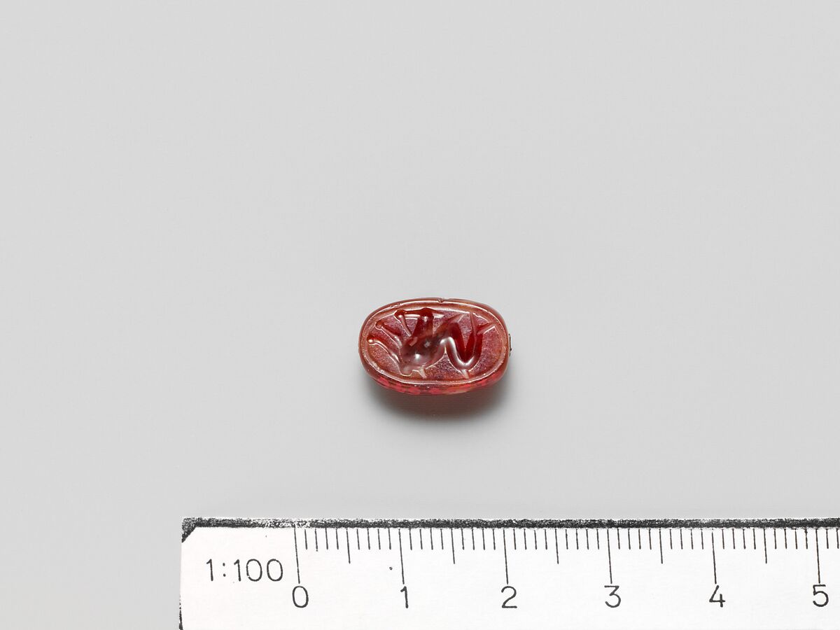 Carnelian scarab, Carnelian, Etruscan 