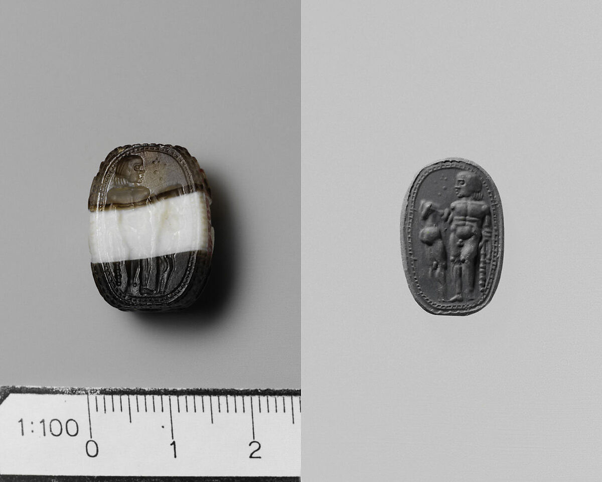 Agate scarab, Banded agate, Etruscan