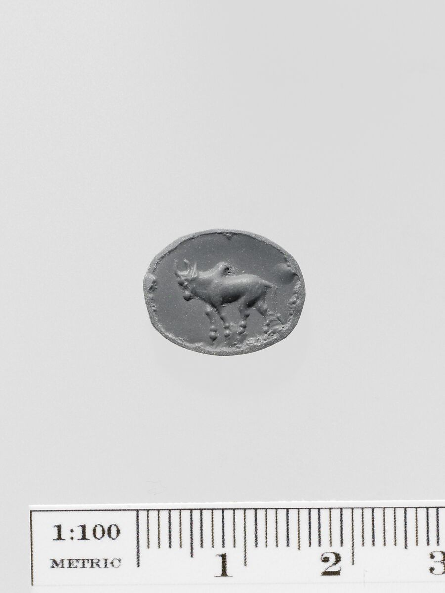 Carnelian scaraboid seal, Carnelian, Greek