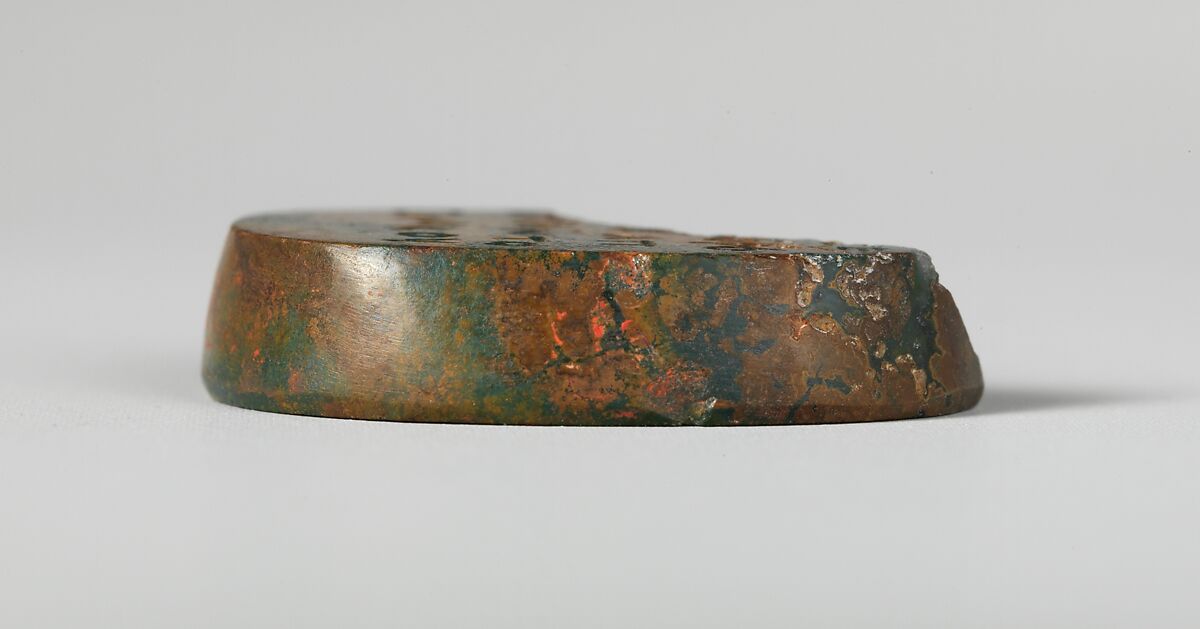 Jasper intaglio: Horned Pan, Jasper, Roman