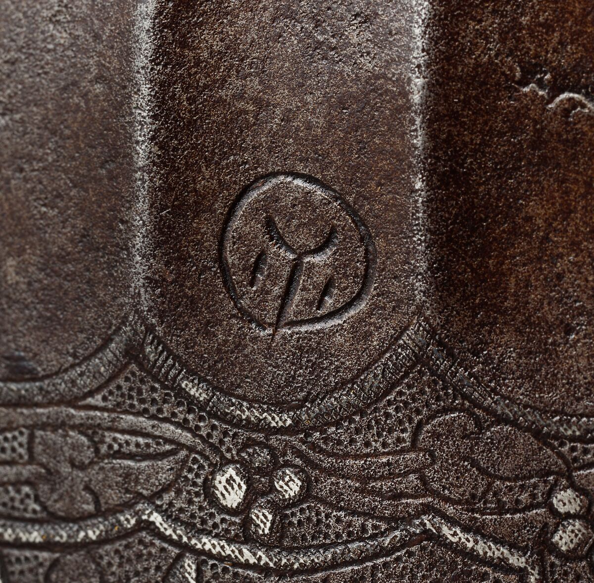 Turban Helmet, Steel, gold, silver, Iranian