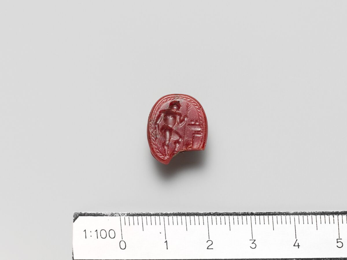 Carnelian scarab, Carnelian, Etruscan 