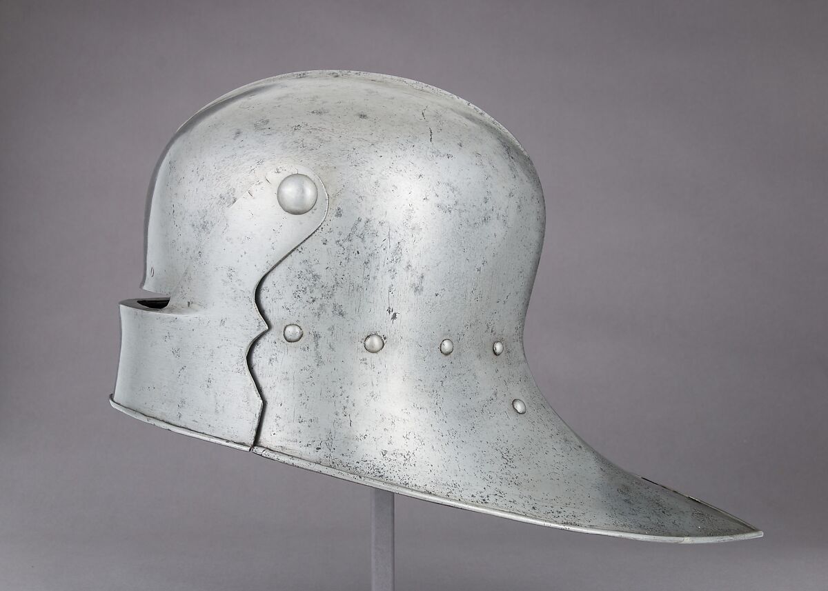 Sallet, Steel, leather, German, Nuremberg
