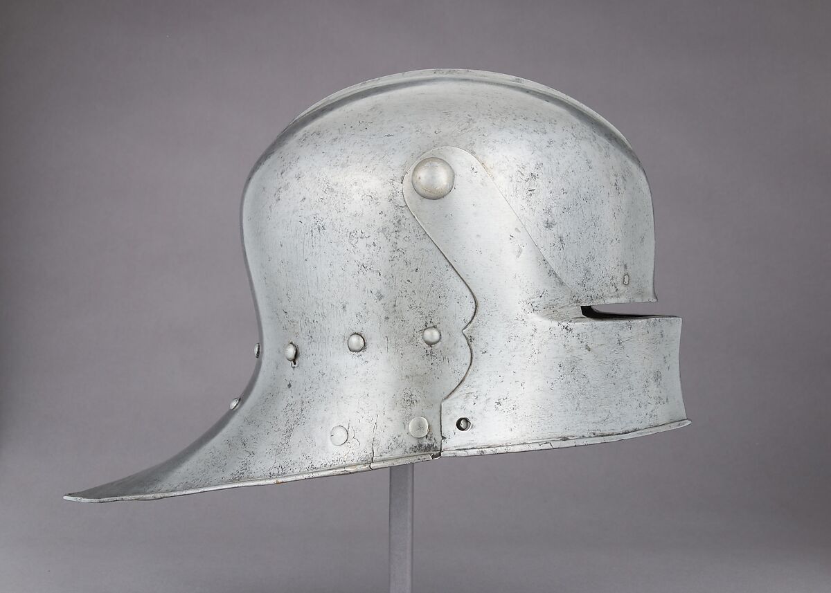 Sallet, Steel, leather, German, Nuremberg