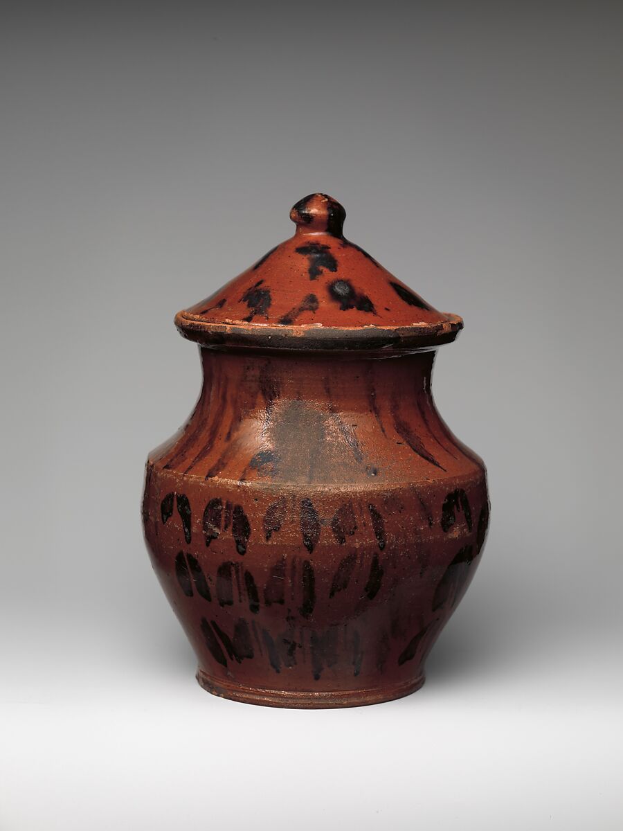 Tobacco Jar, Earthenware, American 