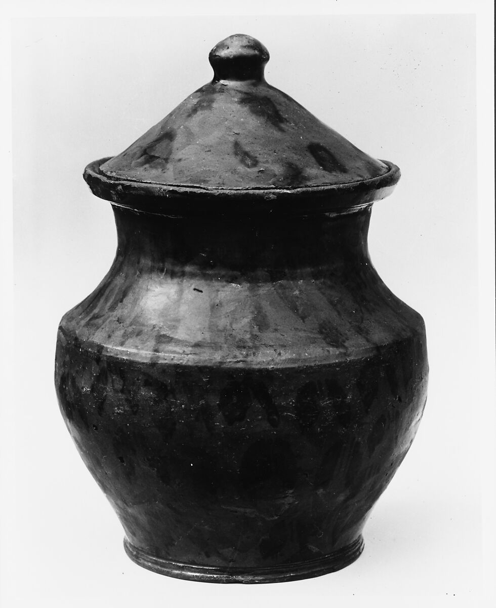 Tobacco Jar, Earthenware, American