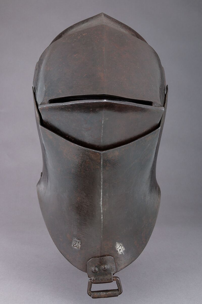 Tournament Helm, Steel, possibly Italian or French