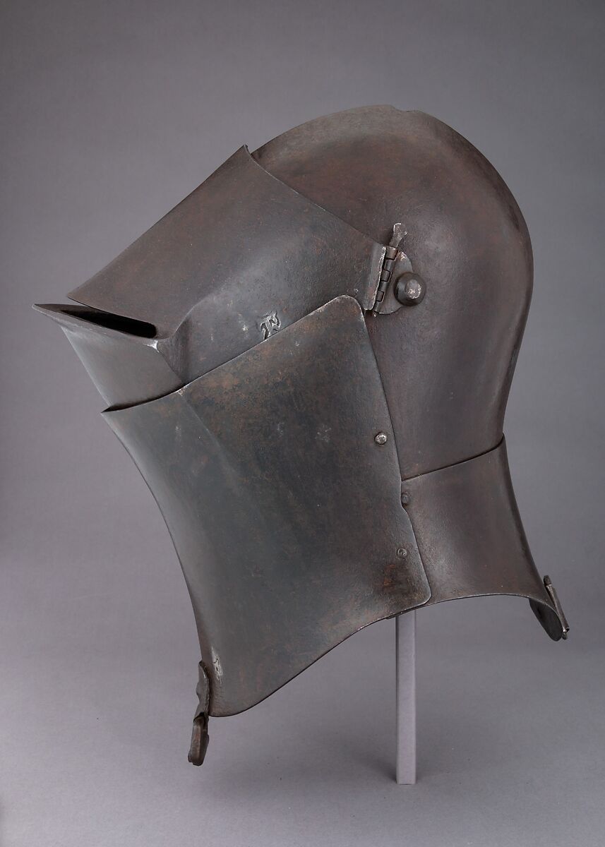Tournament Helm, Steel, possibly Italian or French