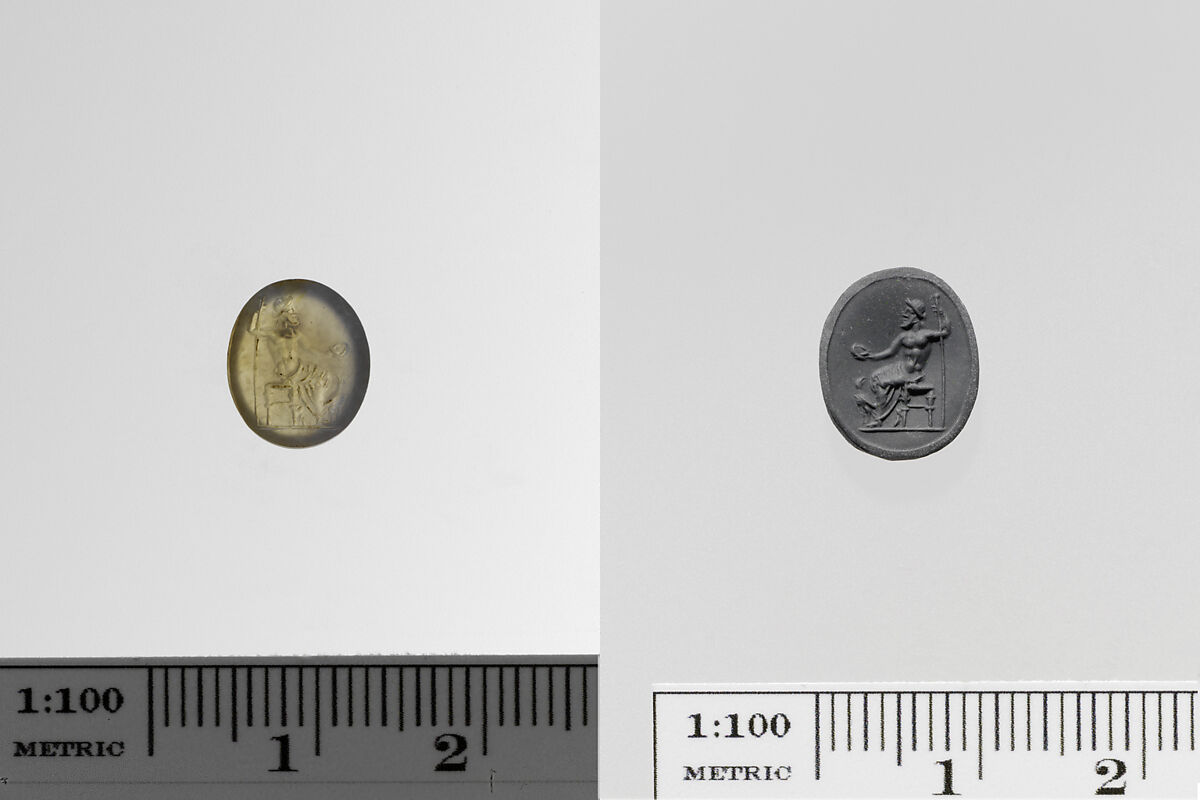 Chalcedony ring stone, Chalcedony, Roman