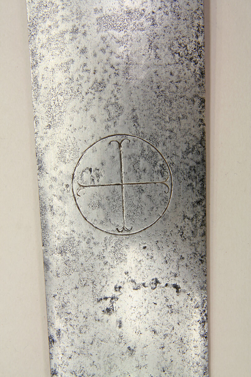 Sword, Steel, bronze, gold, silver, enamel, French