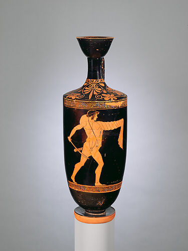 Terracotta lekythos (oil flask)