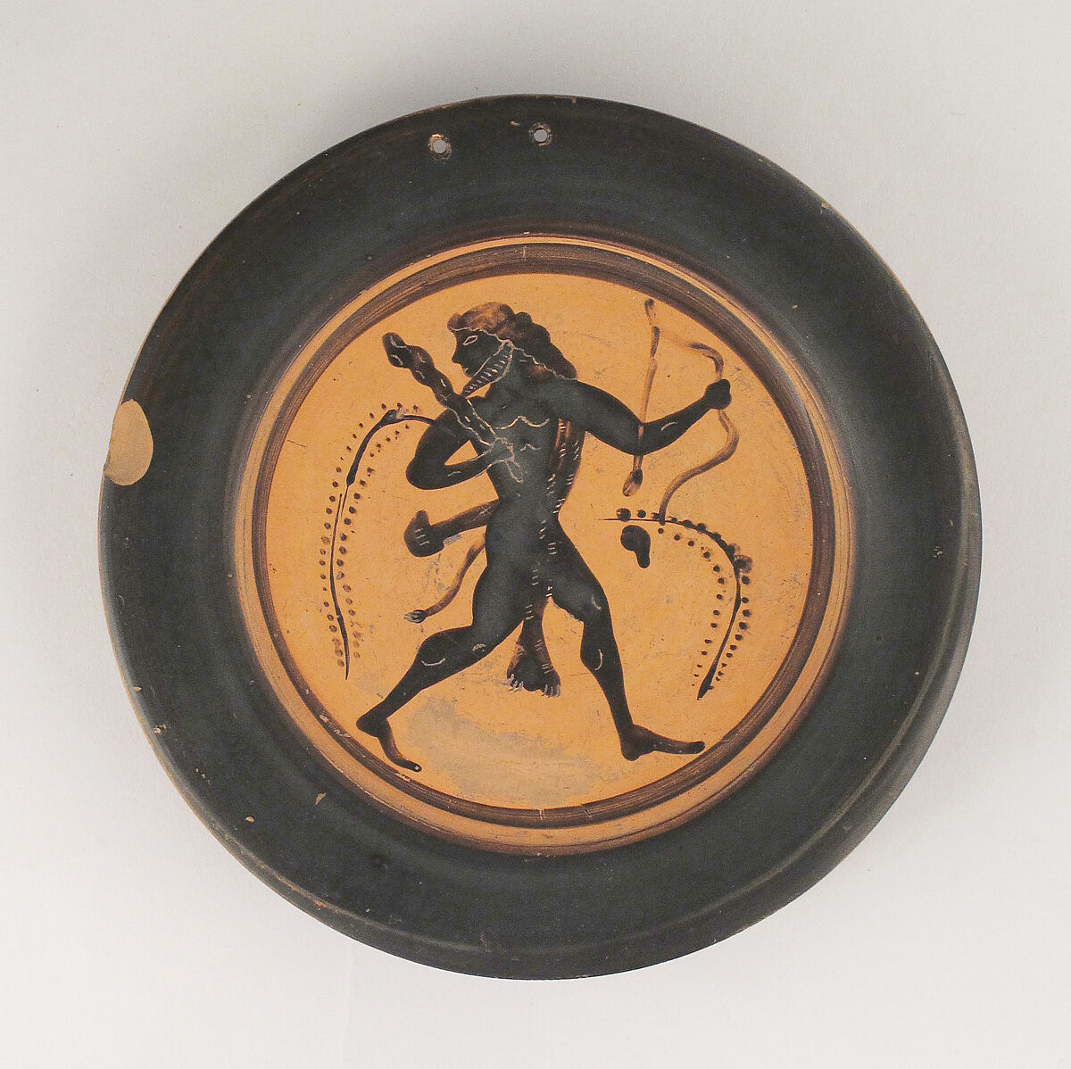 Plate, Terracotta, Greek, Attic 