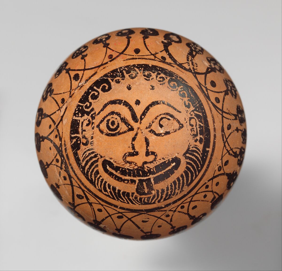 Terracotta alabastron (perfume vase), Terracotta, Greek, Attic