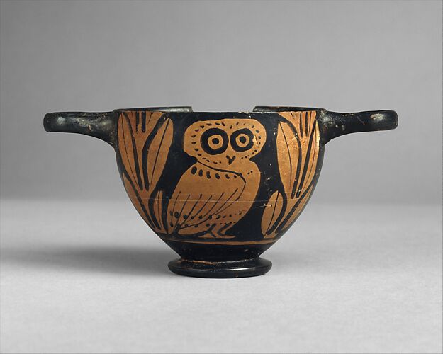 Terracotta skyphos (deep drinking cup)