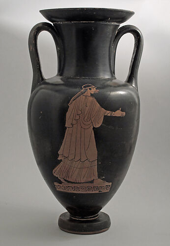 Nolan neck-amphora with ridged handles