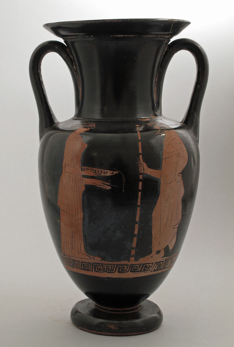Neck-amphora, Attributed to the Richmond Painter, Terracotta, Greek, Attic 