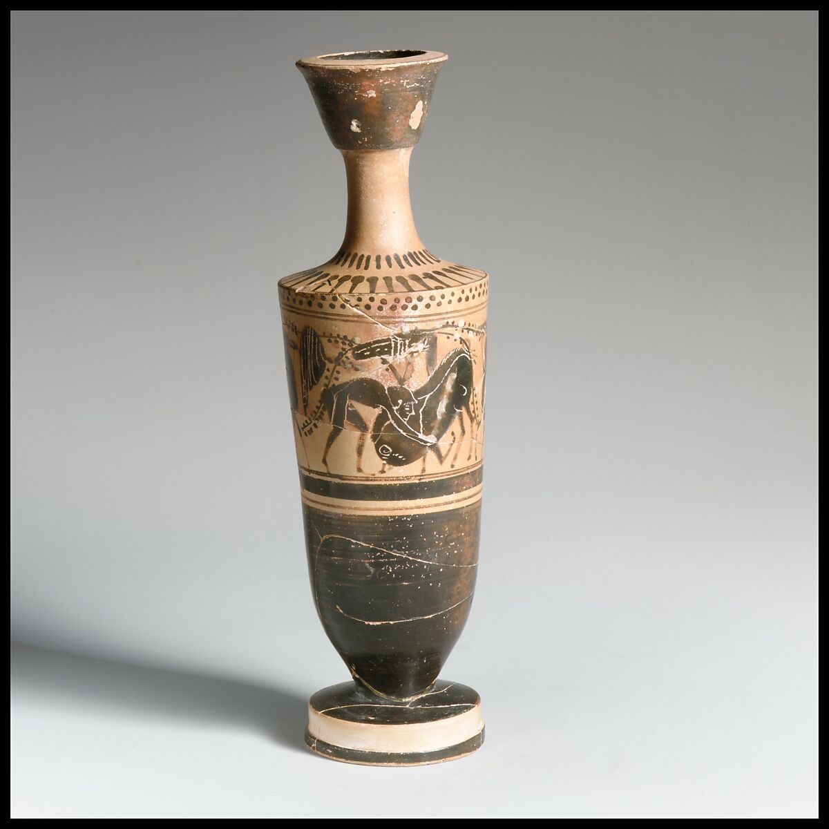 Lekythos, Attributed to the Haimon Painter, Terracotta, Greek, Attic