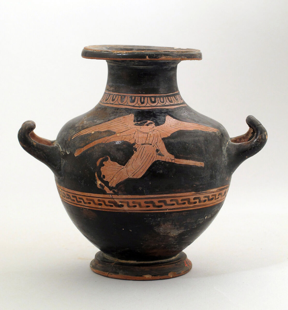 Hydria, miniature, Terracotta, Greek, Attic 