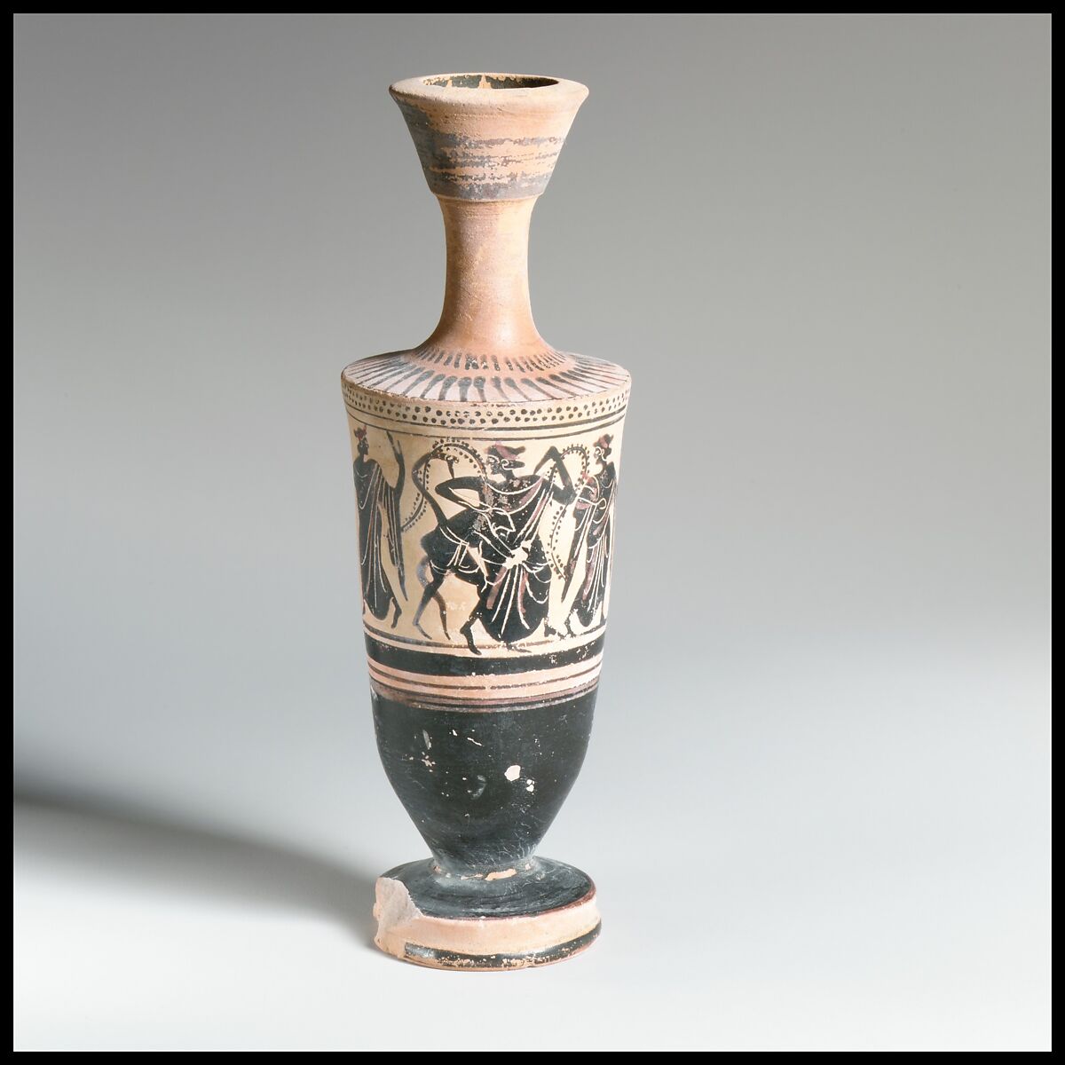 Lekythos, Attributed to the Haimon Painter, Terracotta, Greek, Attic