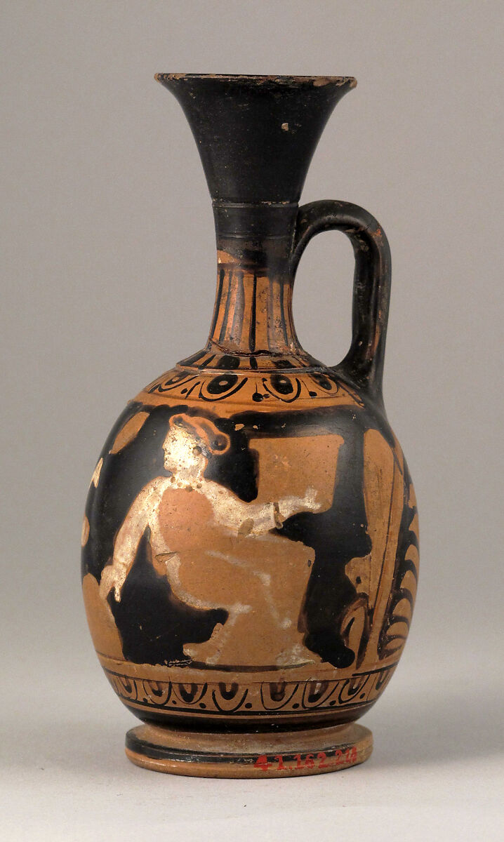 Squat lekythos, Terracotta, Greek, Attic 