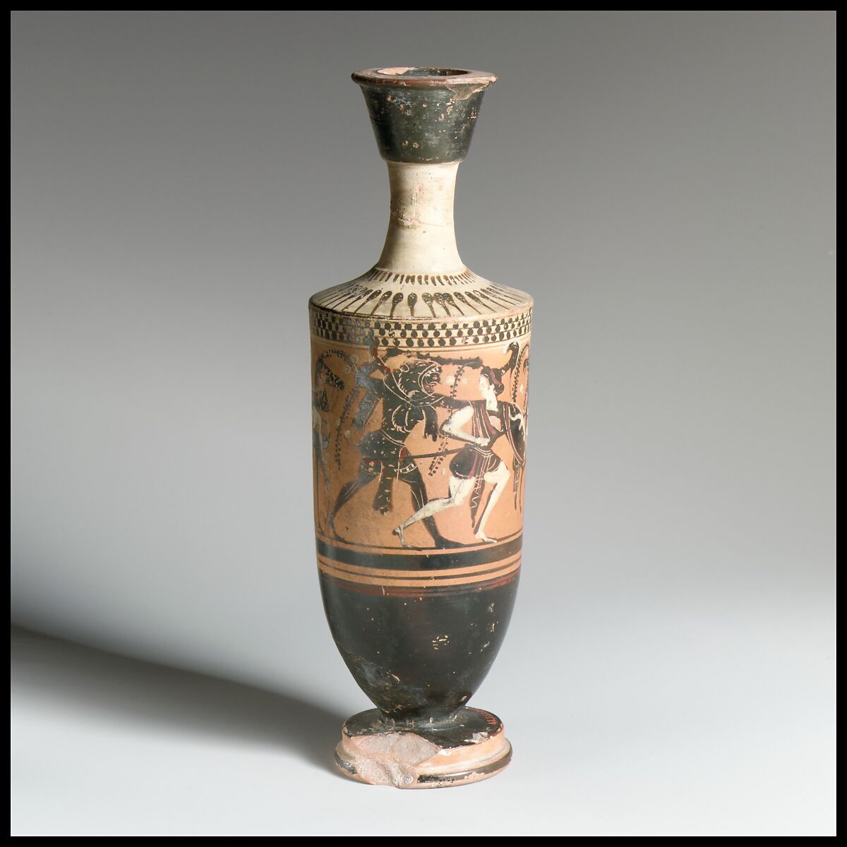 Lekythos, Attributed to the Haimon Painter, Terracotta, Greek, Attic