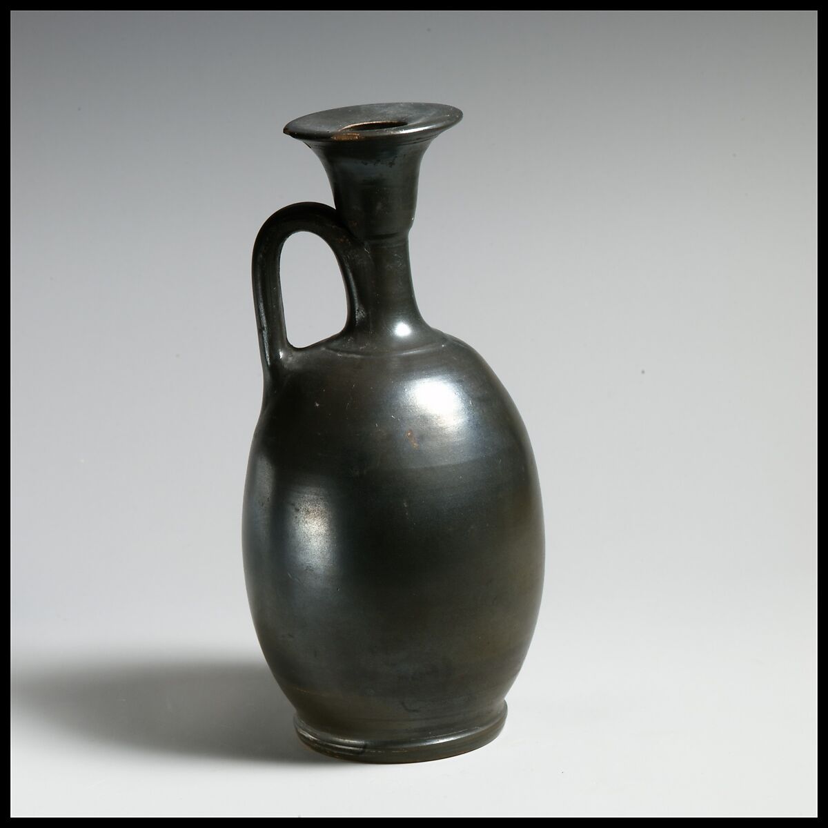 Terracotta lekythos (oil flask), Terracotta, Greek, South Italian, Campanian 
