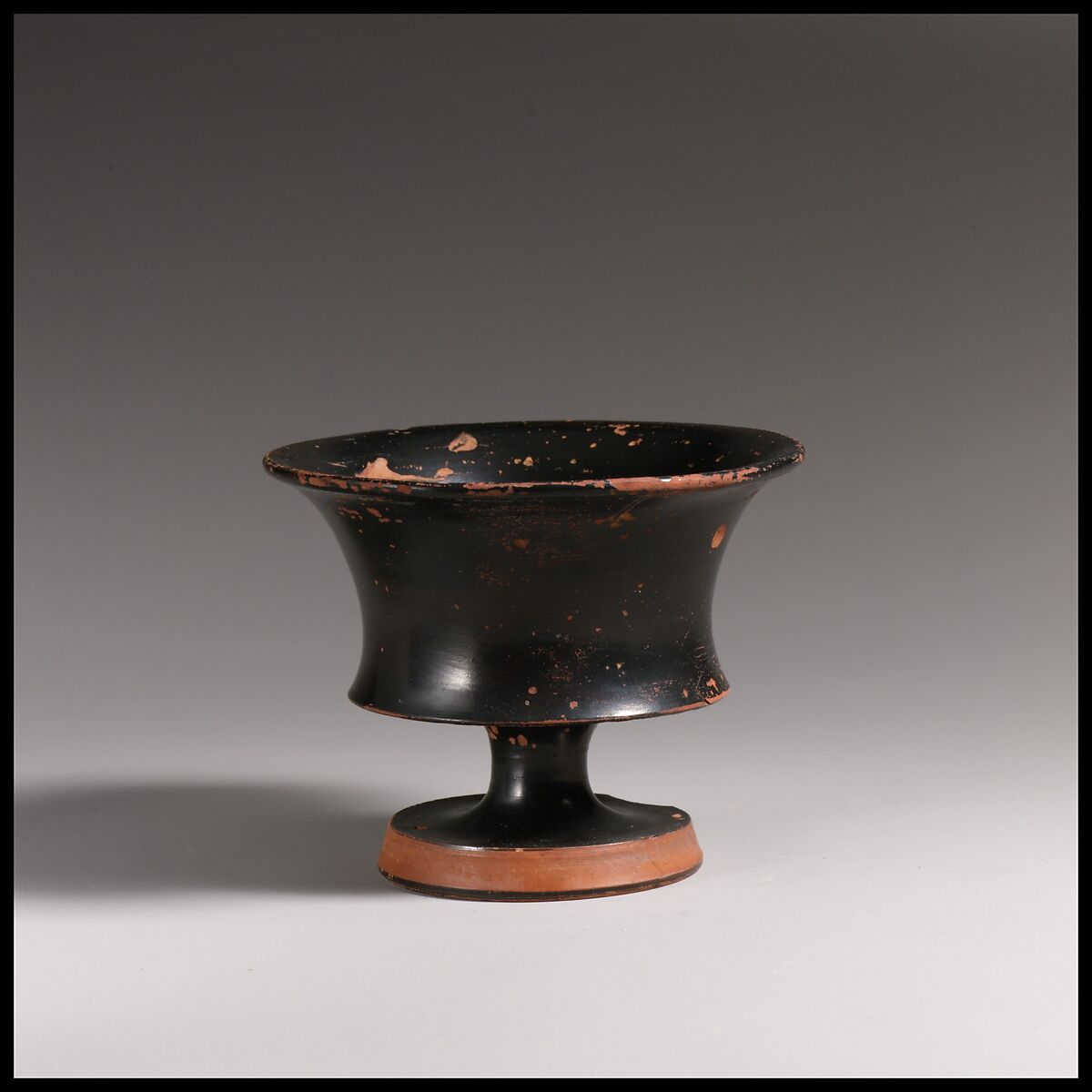 Terracotta stemmed dish, Terracotta, Greek, Attic 