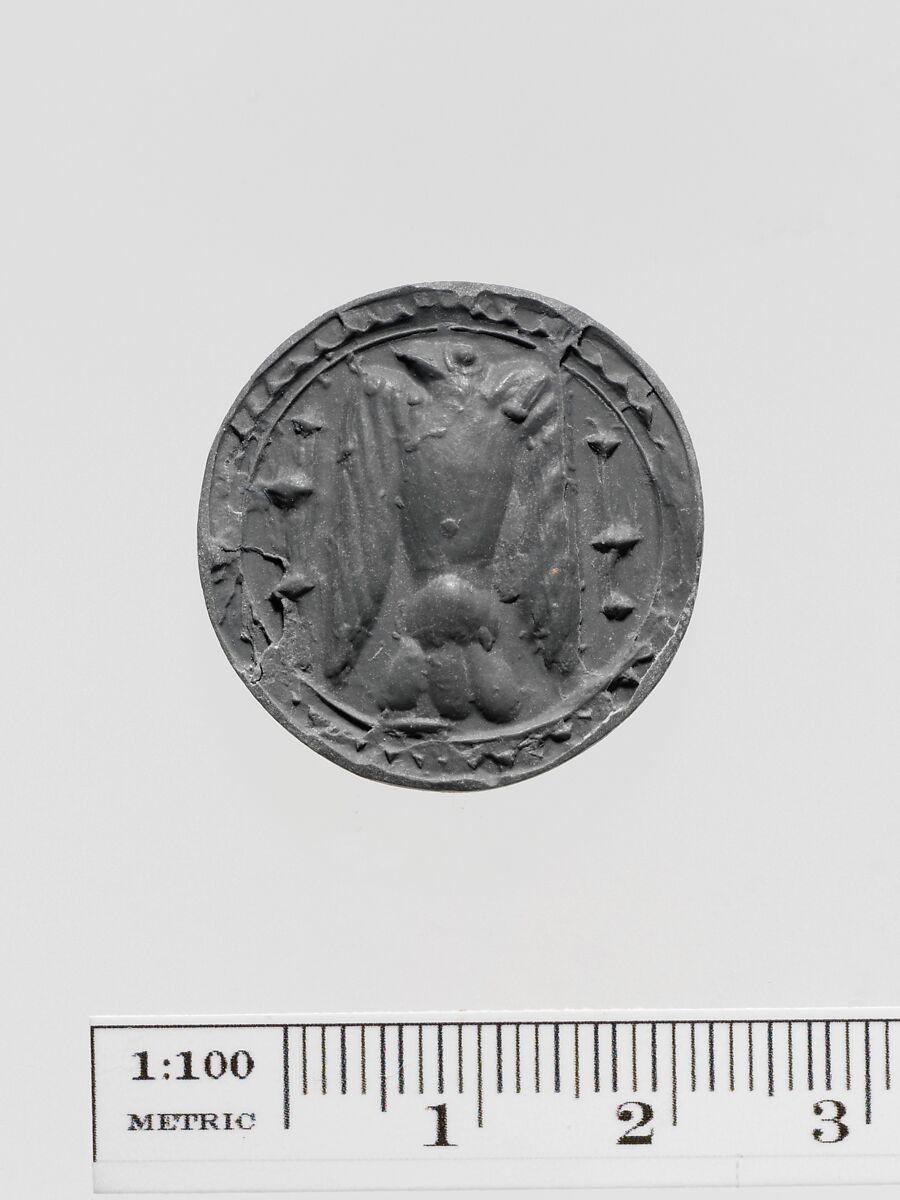 Ivory discoid seal, Ivory, Greek