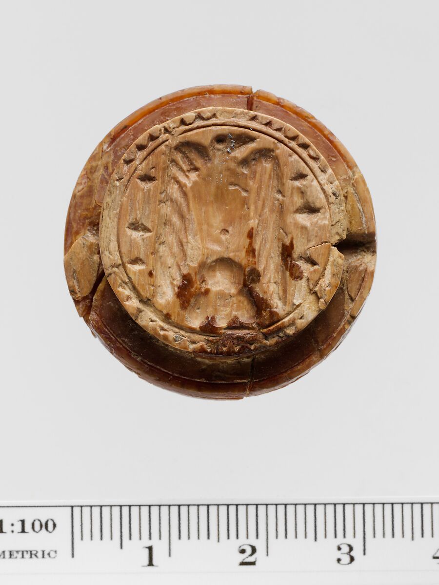 Ivory discoid seal, Ivory, Greek
