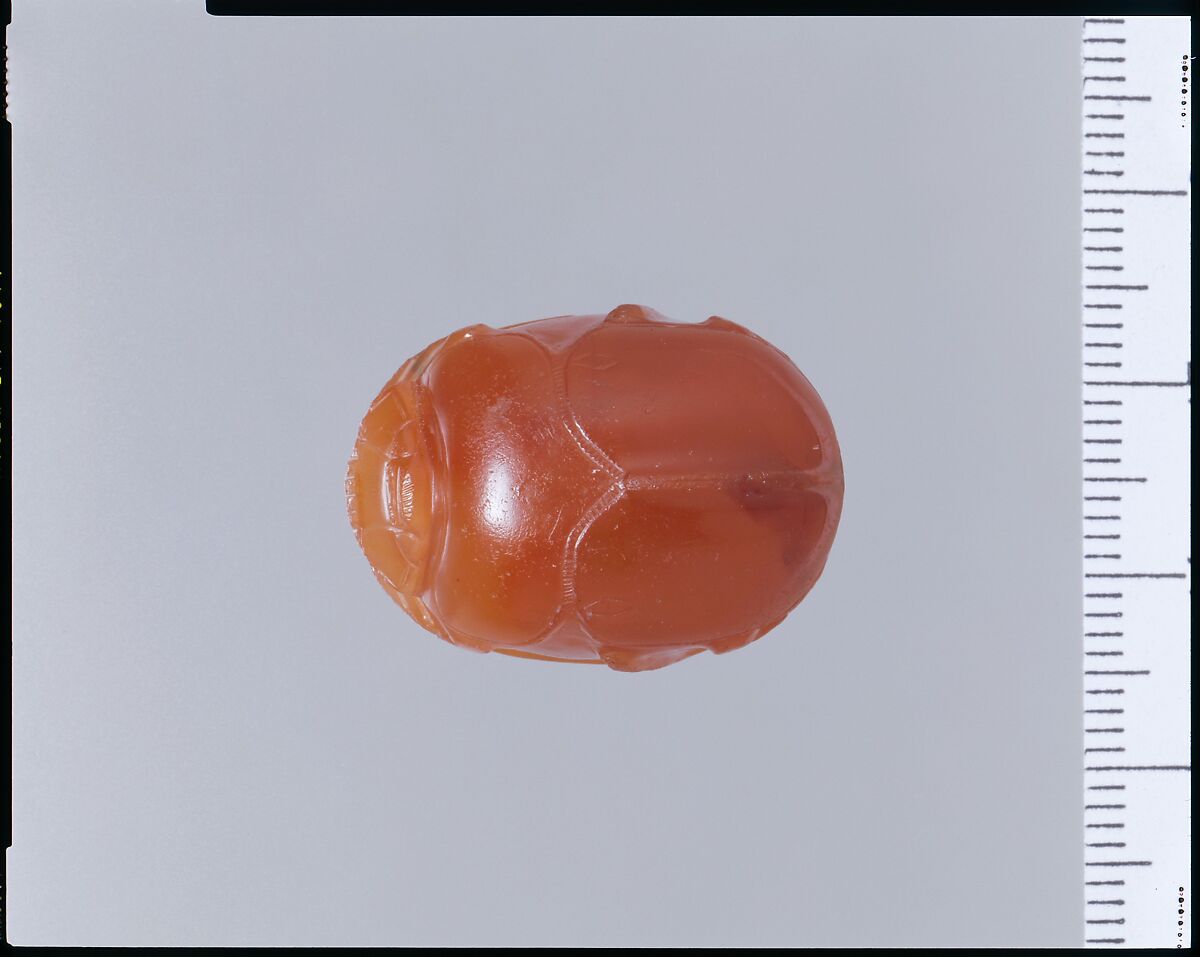 Carnelian engraved scarab, Carnelian, Greek
