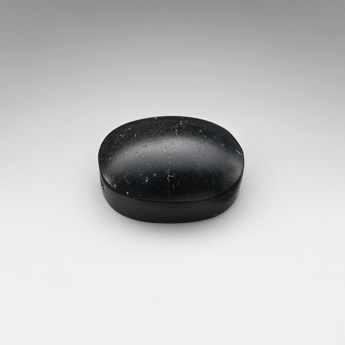 Jasper scaraboid, Inscribed by Anakles, Jasper, black, Greek
