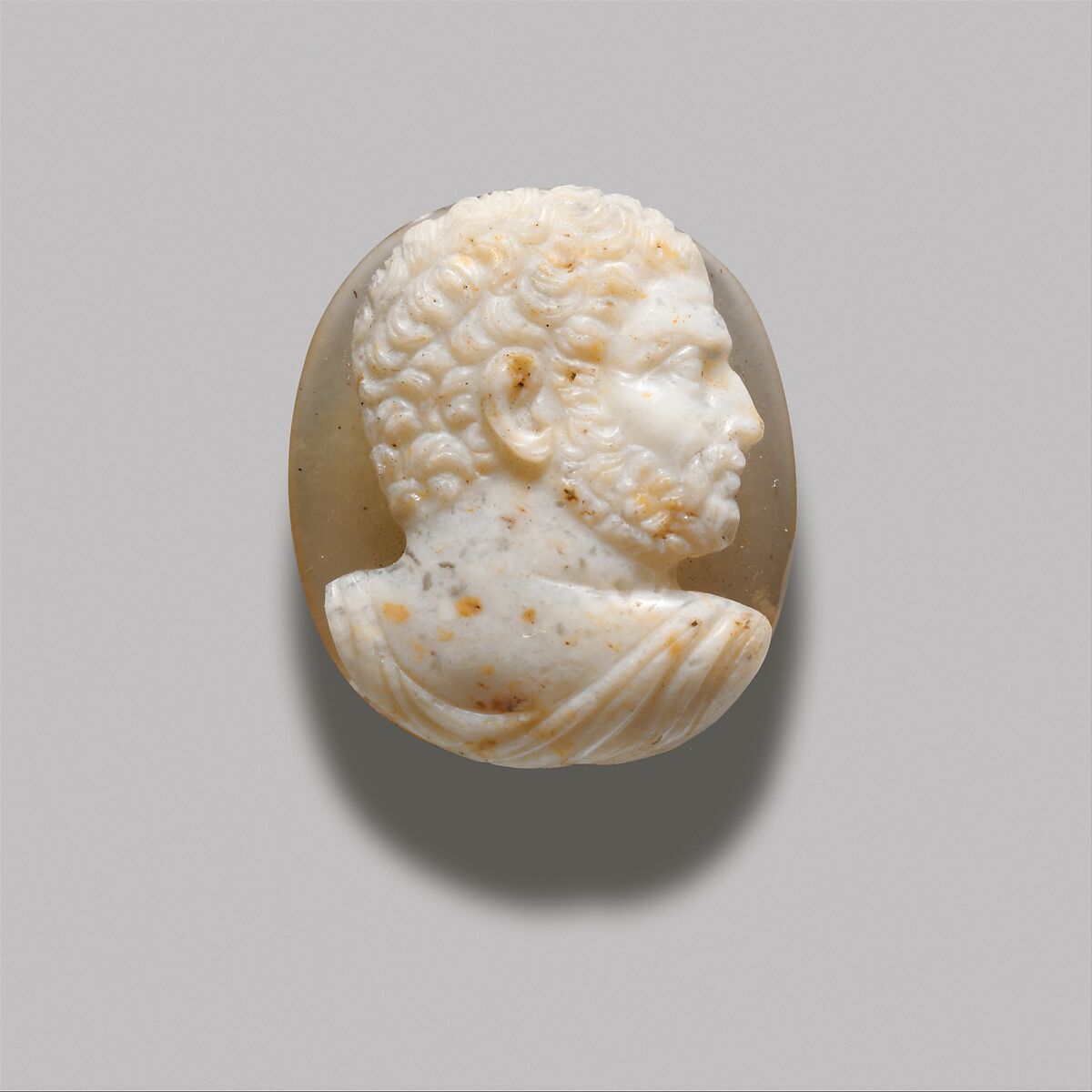 Onyx cameo bust of Caracalla, Onyx, Roman 