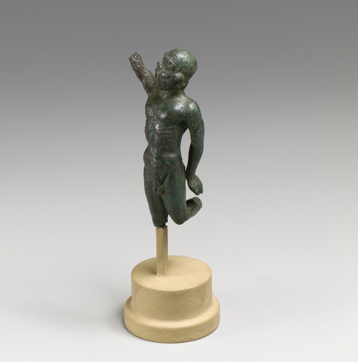 Bronze satyr, Bronze, Greek 