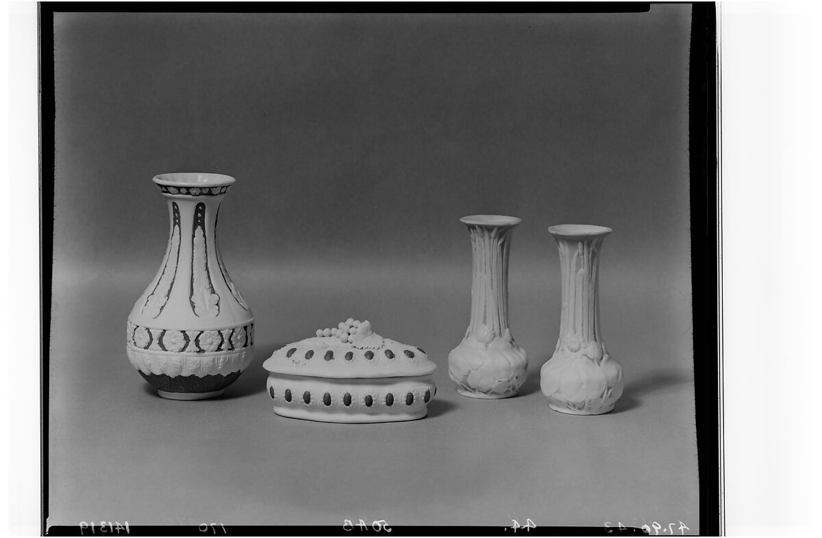 Trinket Box, Parian porcelain, American