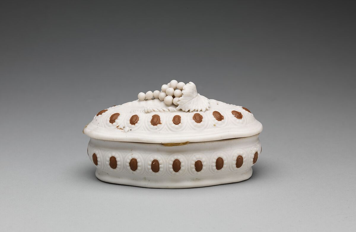 Trinket Box, Parian porcelain, American 