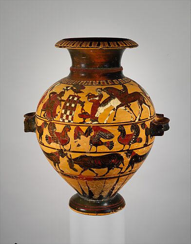 Terracotta hydria (water jar)