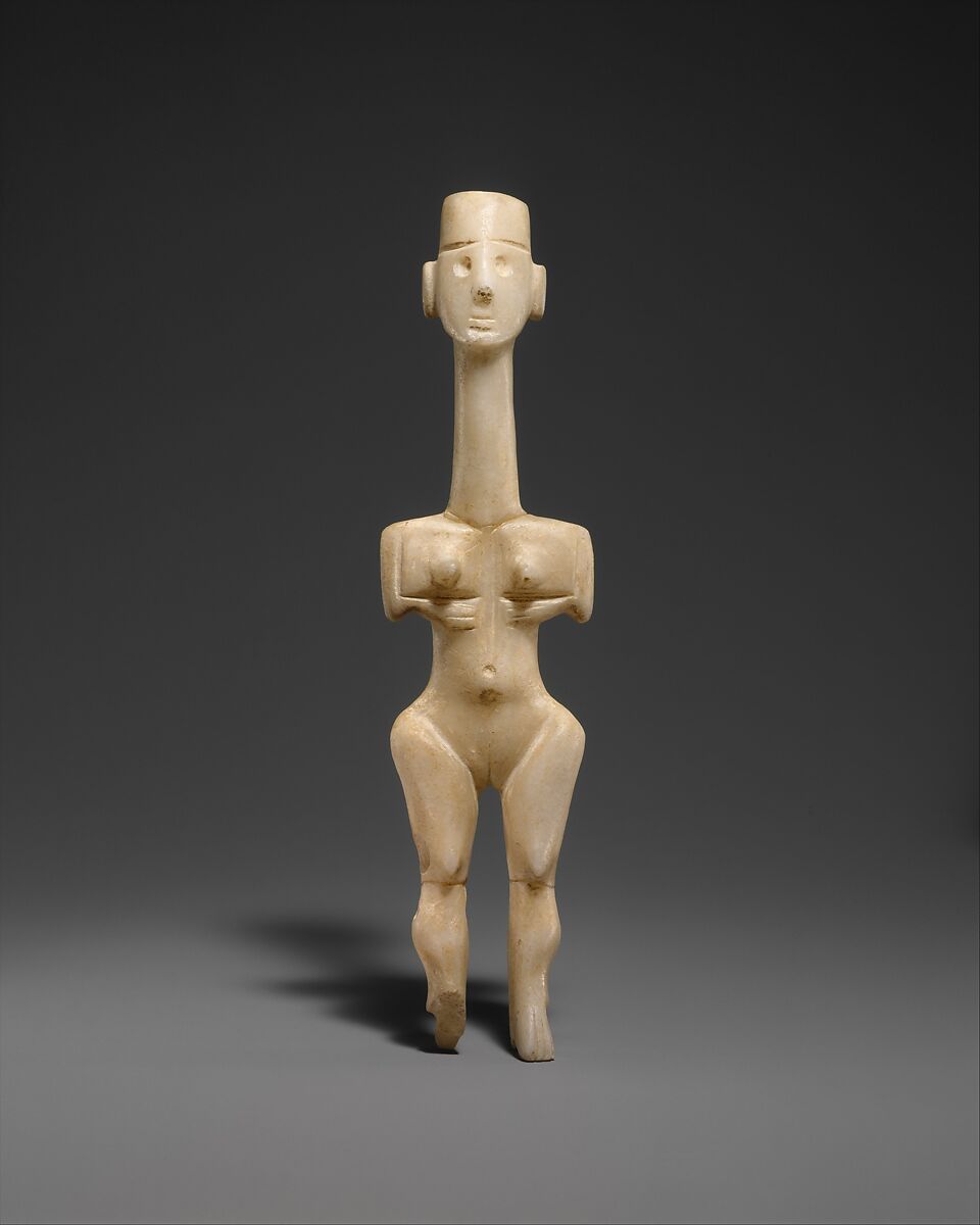 Marble female figure, Marble, Cycladic