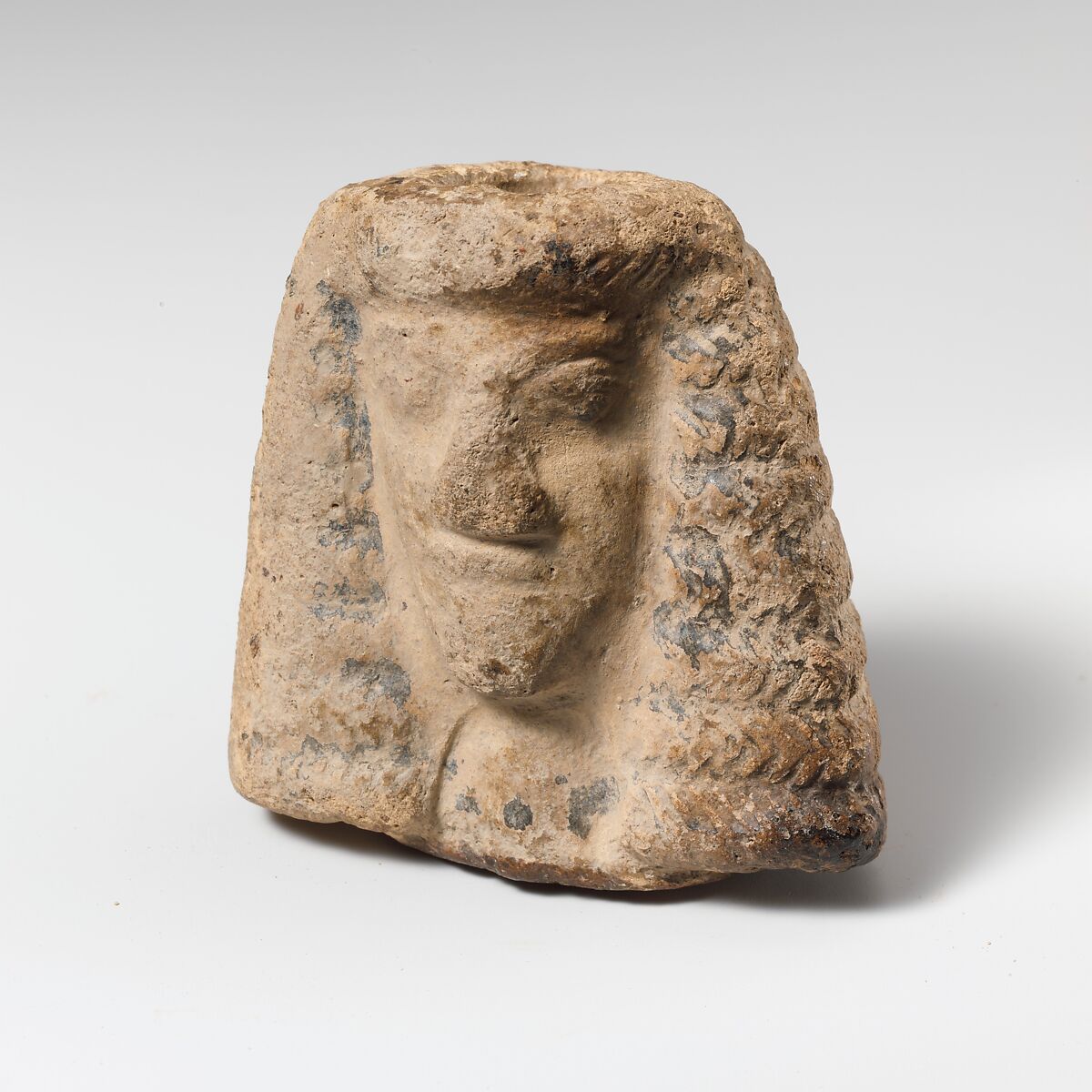 Terracotta head, Terracotta, Greek, Cretan 