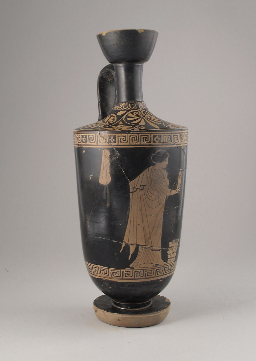 Lekythos, Terracotta, Greek, Attic