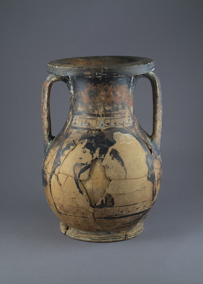 Pelike, Terracotta, Greek, Attic 