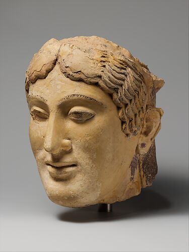 Terracotta mold of a grotesque figure, Greek, Late Hellenistic